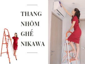 Sử dụng thang nhôm ghế Nikawa trong gia đình ngày tết