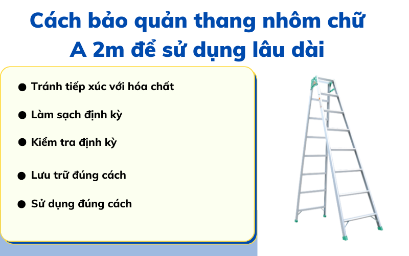 thang nhôm chữ a 2m