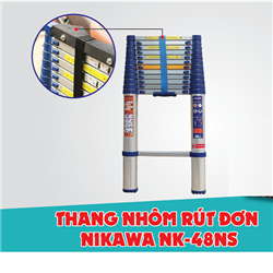 Thang nhôm rút đơn Nikawa NK-48NS