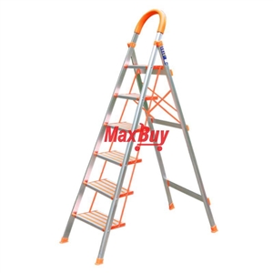 Thang nhôm ghế tay vịn 6 bậc chính hãng Nikawa NKA-06