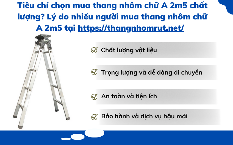 thang nhôm chữ a 2m5